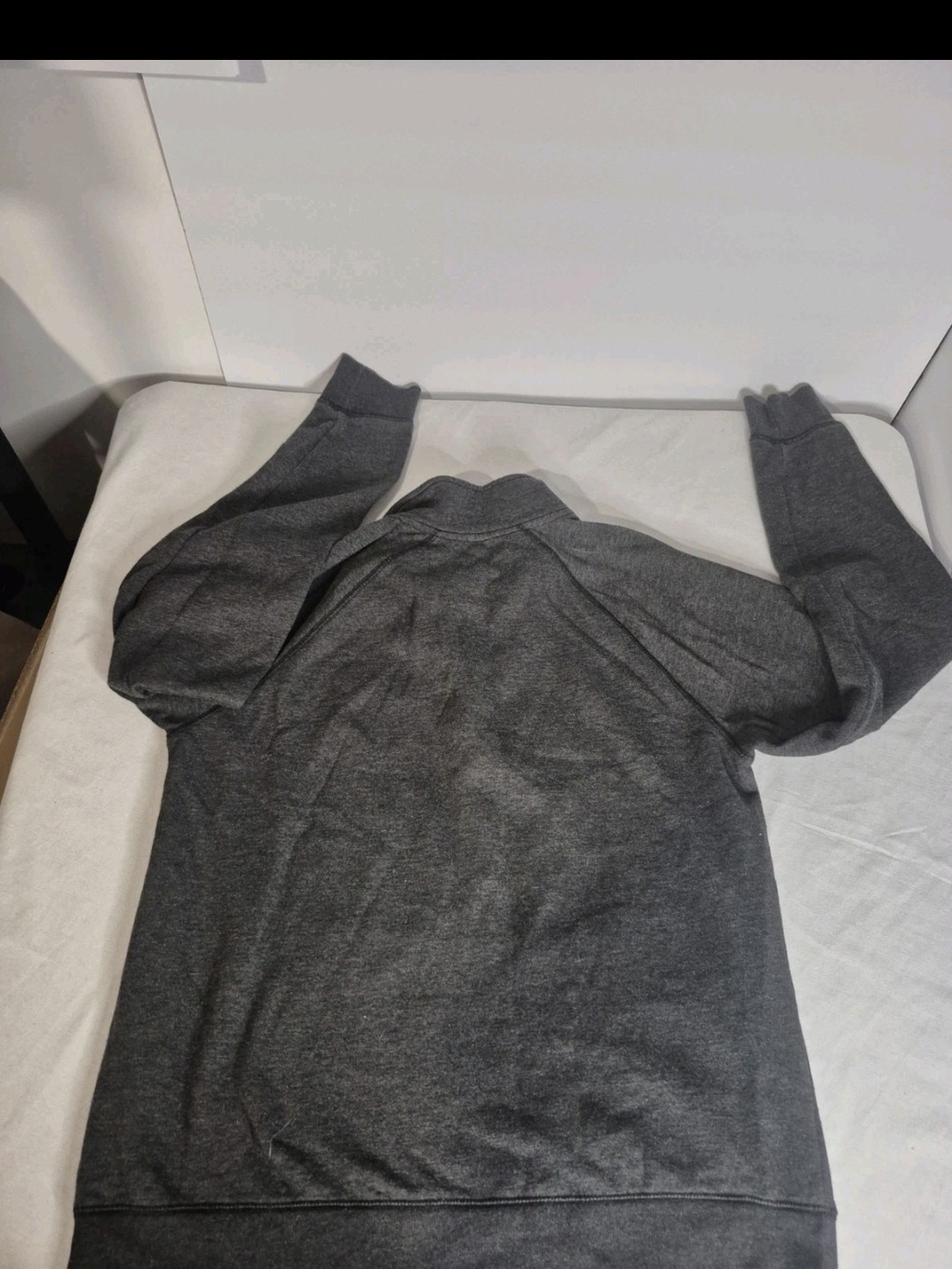 Bacardi Men's 1/4 Zip Fleece Sweatshirt Pullover Kangaroo Pockets Black Size MD - Picture 7 of 7
